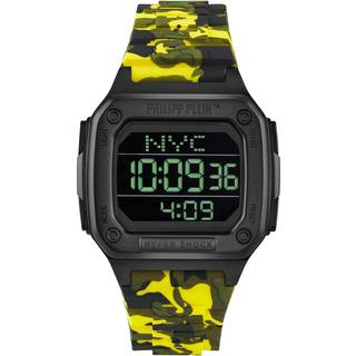 Philipp Plein PWHAA1722 Digitaluhr Hyper $hock Camouflage Gelb
