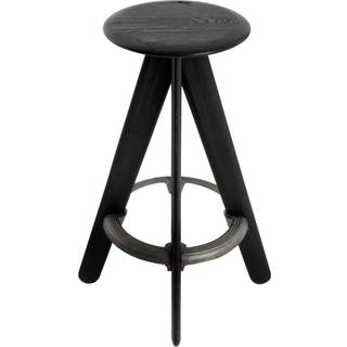 Tom Dixon - Slab Bar Stool, Svart - Taburetter - Sort - Metal/Træ
