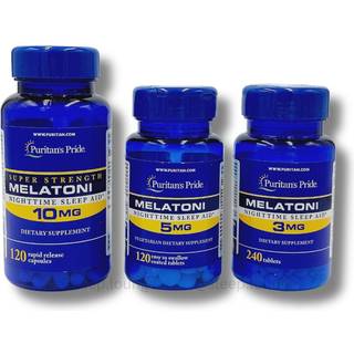 Puritan's Pride – Melatonin 10 mg, 120 kapsler