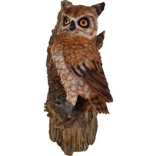 Uglefigur på træ - Brun - 30 cm