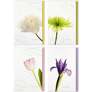 Hallmark assorterede sympatikort (blomster 12 kort og konvolutter)