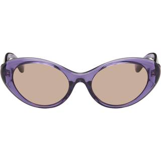 Versace VE4455U 5353/3 53 Solbriller Kvinder Purple - Transparent Violet - 53mm