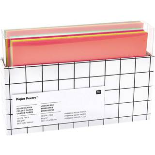 Paper Poetry Kartenset Neon Mix B6/B6