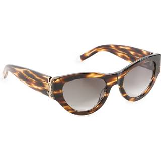 Saint Laurent SL M94 005 53 Solbriller Kvinder Tortoiseshell - Yellow Tortoise - 53mm