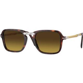 Persol Unisex PO3330S 24/85 Solbriller Acetat Skildpadde Brun Firkantet Normal Skygge