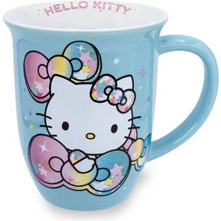 Hello Kitty Pastel on Rainbow 16oz bred kant keramisk krus