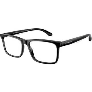 Emporio Armani EA3227 6051 54 Briller Mænd Black - Clear Top - 54mm