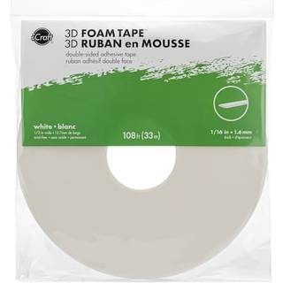 ICRAFT 5607 3D FOAM TAPE JUMBO ROLLS HVID