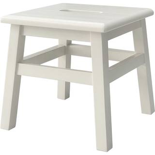 Ehemco Solid h?rdttr? trinstol til voksne og b?rn 12,25 tommer Antik hvid (ikke ren hvid)