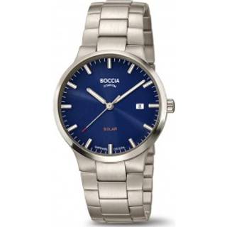 Boccia 3652-02 Herrenuhr Solar Titanium 39mm 5ATM
