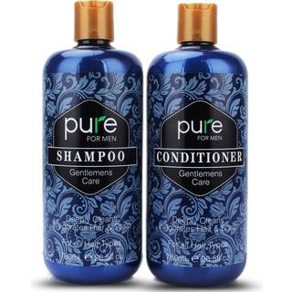 Rachelle Parker Hair Care Set for Men Natural and Organic Shampoo og Conditioner til fint og tyndt h?r underst?tter sundere v?kstreparationer Ska