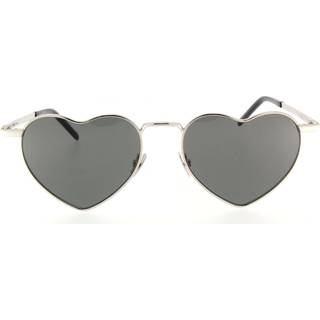 SAINT LAURENT Unisex SL 301 LOULOU 001 Solbriller Metal Sølv Grå Geometrisk Normal