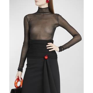 Ferragamo Silk bodysuit - black - S