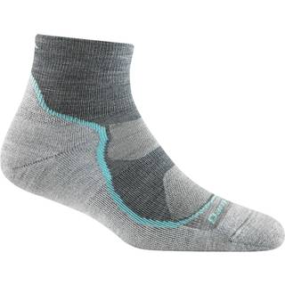 Darn Tough Women's Light Hiker 1/4 Lightweight with Cushion Vandresokker Damer størrelse M farve grå