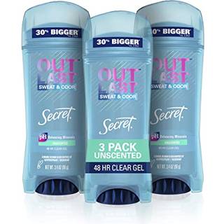 Secret Antiperspirant Deodorant Women Unscented Clear Gel Outlast 3,4 oz (pakke p? 1)