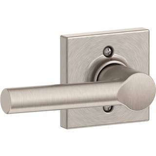 Schlage Lock Company Schlage Lever med Collins trim ikke-drejende lås satin nikkel (F170 BRW 619 Col)