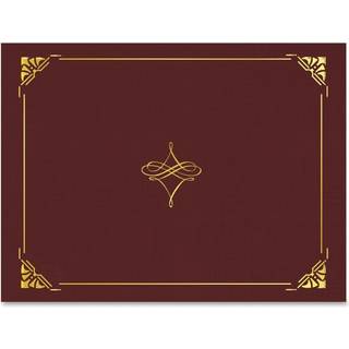 Geografisk guldfolie gr?nsecertifikatholder - brev - 8 1/2in. x 11in. Arkst?rrelse - Cordova Gold - Genanvendt - 5/pakke