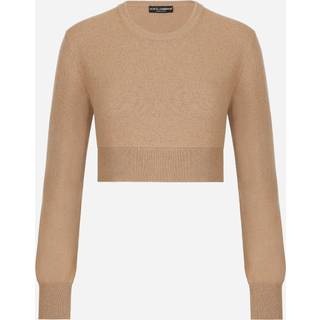 Dolce&Gabbana Cropped cashmere-blend sweater - beige - L
