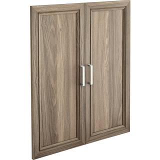 Closetmaid Suitesymphony Wood Closet Set Tilf?j til tilbeh?r Shaker Style til opbevaringst?j Enheder Natural Gray/Satin Nickel 25 """" D?rpar