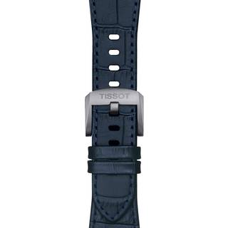 Tissot T852.047.701 Uhrenarmband Leder Dunkelblau für PRX Modelle