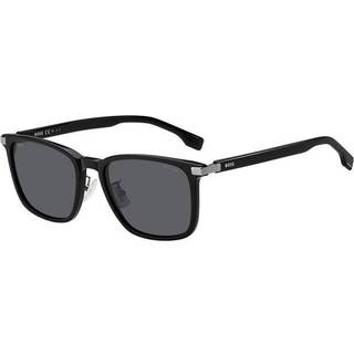 Hugo Boss Mand BOSS 1406/F/SK 807/M9 Solbriller Acetat Sort Grå Firkantet Polariseret