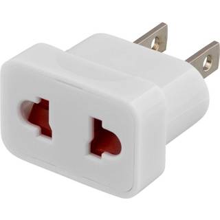 Deltaco US to EU/AUS/CH rejseadapter- Hvid