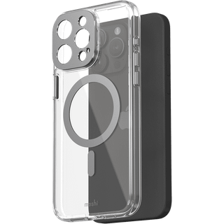 Moshi iGlaze etui (iPhone 15 Pro Max) - Sølv