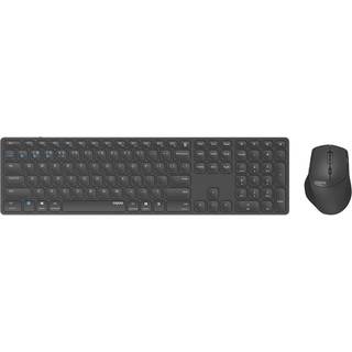 RAPOO 9800M - Keypad & Mus sæt - Nordisk - Sort