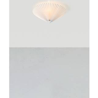 Plisado loftslampe, hvid, Ø 42 cm