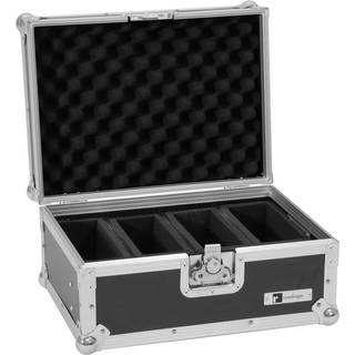 Roadinger Flightcase EC-4AC 4x AKKU Flat Light Series TILBUD NU