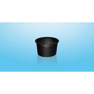 Dressingbæger 30 ml Ø46 mm, 50 stk Sort genanvendeligt PP