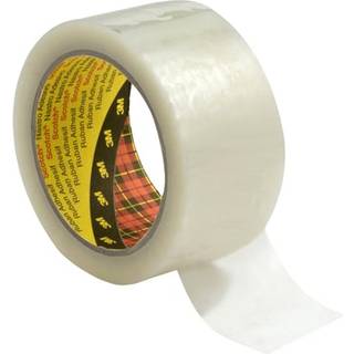 3M Scotch Emballagetape 371 Transparent 50 mm x 990m 6 rl/krt