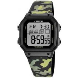 Calypso K5812/4 Herrenuhr Digital Camouflage Grün
