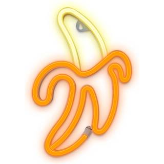 Forever Light LED Neon Skilt - Orange og Gult Lys m. Banan
