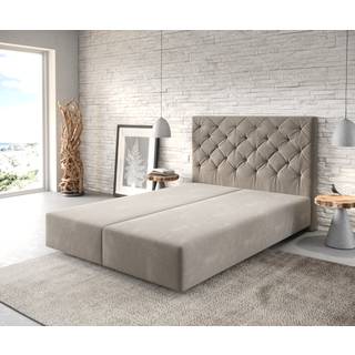 Boxspringgestell Dream-Great 140x200 cm Mikrofaser Beige