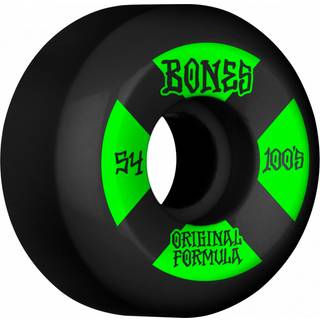 Bones Wheels OG Formula Skateboard Hjul 100 54mm V5 Sidecut 4pk Black