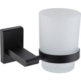 Showerdrape Showerdrape Black Unity Wall Mounted Toothbrush Holder