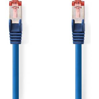 Nedis Kat 6 kabel | RJ45 Han | RJ45 Han | S/FTP | 3.00 m | Runde | LSZH | Blå | Label