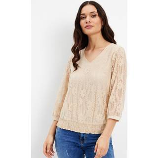 IN FRONT Hella Bluse, Farve: Sand, Størrelse: XL, Dame