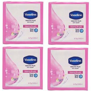 Vaseline Healthy Bright Bar Soap sæt med faste sæber 3x75 g - 3x75 g