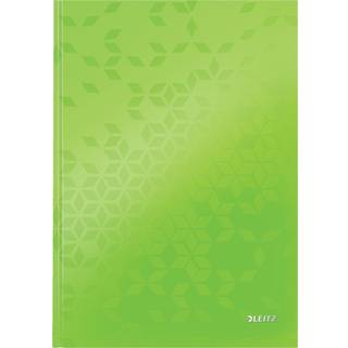 Notesbog WOW A4 lin.90g-80ark grøn, Leitz 46251054, 6stk