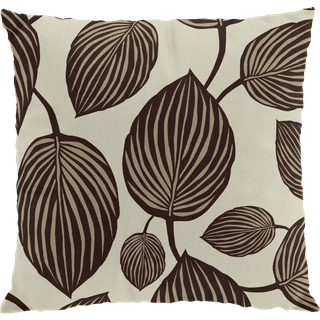 Arvidssons Textil Lyckans blad pudebetræk 45x45 cm Brun