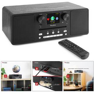 Musikanlæg 'ALT I ET' med CD / Bluetooth / FM, DAB+ og Internetradio / WiFi / 60