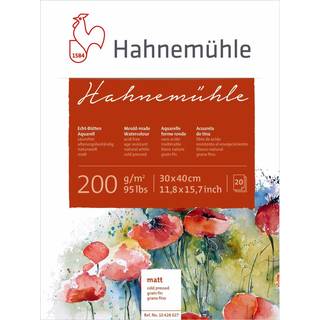 Aquarellblock matt 200g/m² 20 Blatt