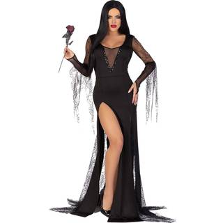 Sexy Spooky Morticia kostume Plus
