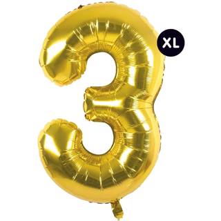 Folienballon Zahl gold 86cm