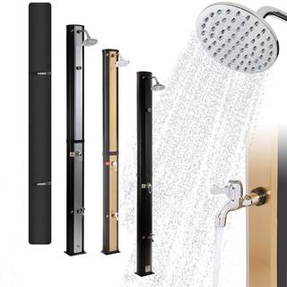 Arebos® udebruser 35L sort med termometer, lynkobling, inkl. hætte, fodbruser