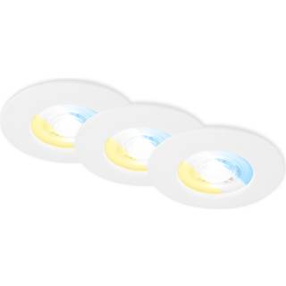 LED-indbygningsspot 7605 IP44 3sæt CTS hvid