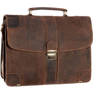 Aktentasche Leder 38x30cm Vintage 1709M | Greenburry.de