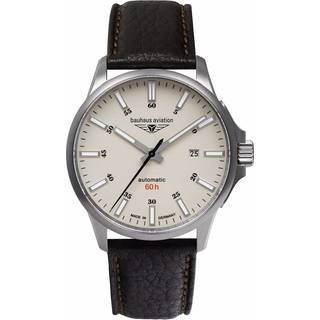 Bauhaus 2864-5 Herrenuhr Aviation Automatik Titanium 42mm 10ATM